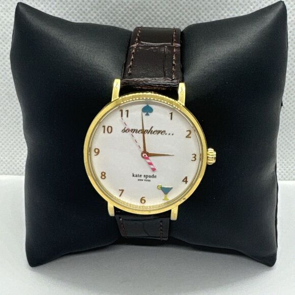 Kate Spade New York 0765 Women\'s Brown Leather Analog Dial Quartz Watch JNA466 main image 8